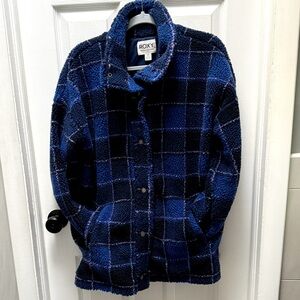 💙 ROXY TEDDY SHACKET COAT SIZE LARGE